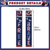 Memorial Day Porch Banner Patriotic Red White Blue President Day Decorations
