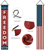 President Day Outdoor Patriotic Memorial Decor American Flag Banner Stars Stripes