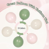 Pink Green Balloon Arch Kit Sand White Sage Baby Shower Party