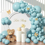 135pcs Dusty Blue Balloon Arch Kit Different Sizes Baby Shower Birthday Party