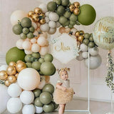 Sage Green Balloon Arch Kit 145pcs Mixed Sizes for Wedding Birthday Party