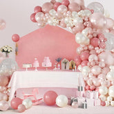 Dusty Pink Blush Balloon Arch Kit 108pcs Pearl White Baby Shower Birthday Party
