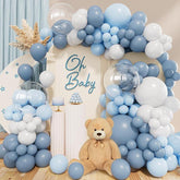 Dusty Blue Balloon Arch Kit: 162pc Baby Shower Party Decor