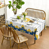 Ramadan Rectangular Tablecloth 60x84 Inch Washable Eid Mubarak Table Cover Party Decor