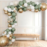 Sage Green Balloon Arch Kit 152pcs Mixed Sizes Boho Party Decor