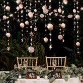 Twinkle Star Garlands Champagne Gold Party Decorations Ceiling Hanging Streamer Banner