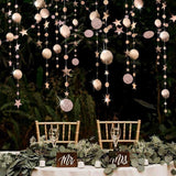 Twinkle Star Garlands Champagne Gold Party Decorations Ceiling Hanging Streamer Banner