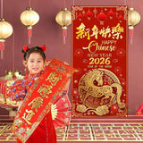 2026 Chinese New Year Door Cover Year of the Horse Lunar Festival Decor