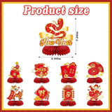 2025 Chinese New Year Honeycomb Centerpieces, Snake, Set of 9