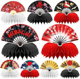 9 PCS Hibachi Honeycomb Centerpieces Japanese Party Decorations Sushi Table Decor