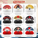 9 PCS Hibachi Honeycomb Centerpieces Japanese Party Decorations Sushi Table Decor