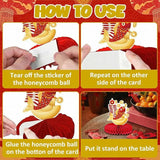 2026 Chinese New Year Table Honeycomb Centerpieces Red Horse FU Sign Party Decor