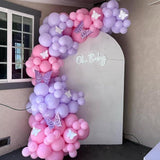 136 PCS Pink Purple Balloon Garland Arch Kit Multi Size Party Decorations
