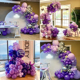 Purple Balloon Garland Kit 102pcs Mixed Sizes 18 12 10 5 Inch Party Decorations