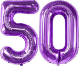 Huge Purple 50 Balloon 40 Inch 50th Birthday Wedding Anniversary Party Decorations