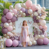 Dusty Purple Balloon Arch Kit: Lavender, White & Gold Party Decor