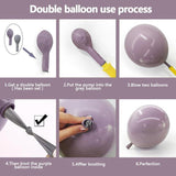 Dusty Purple Balloon Arch Kit: Lavender, White & Gold Party Decor