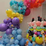 Red Purple Teal Balloon Garland Kit 156PCS for Teen Girl Birthday Gymnastics Music Party