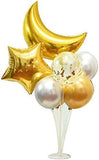 10 Pcs 20 Inch Gold Moon Foil Balloons Birthday Wedding Ramadan Party Decor