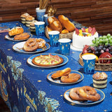 167PCS Eid Mubarak Party Decorations Ramadan Backdrop Balloon Tableware Blue Set
