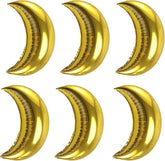 12PCS 18 Inch Moon Foil Mylar Balloons Gold Baby Shower Wedding Party Decor