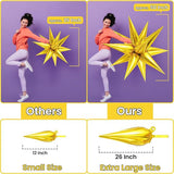 50PCS Large Gold Star Balloons 20 Inch Birthday Graduation Baby Shower Decor