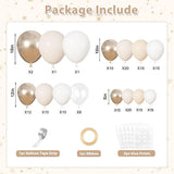 164PCS White Sand Champagne Gold Balloon Garland Kit Balloons for Party Decor