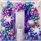 180PCS K Pop Music Balloon Arch Kit Metallic Disco Star Balloons for Party Decor