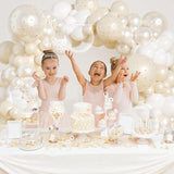 210PCS Pearl Balloon Arch Kit White Clear Balloons for Wedding Birthday Party Decor