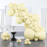 127pcs Pastel Yellow Balloon Arch Kit Small Mini Baby Shower Birthday Party