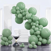 100pcs Dusty Green Balloon Arch Kit Matte Sage Olive Baby Shower Party