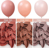 Dusty Pink Balloon Set 140pcs Mixed Sizes for Birthday Baby Shower Party Decor