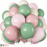 Sage Green & Pink Balloon Garland Kit - 60 Piece Baby Shower Decor