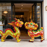 2026 Chinese Vietnamese New Year Foil Balloons Dragon Lion Zodiac Horse Party Decor