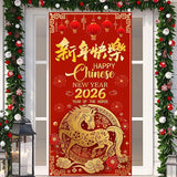 2026 Chinese New Year Door Cover Year of the Horse Lunar Festival Decor