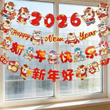 2026 Chinese New Year Bunting: Year of the Horse Party Decorations (4PCS)