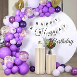 Purple Black Gold Balloon Arch Kit 147 Pcs Different Sizes Party Decor