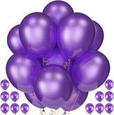 Pearl Purple Balloons 120pcs 12 Inch Royal Latex Party Decorations