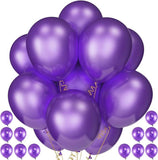 Pearl Purple Balloons 120pcs 12 Inch Royal Latex Party Decorations