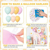 Daisy Balloon Garland Kit: Pastel Confetti, Floral Party Arch