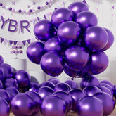 Party Balloons 50PCS 12 Inch Metallic Dark Purple for Birthday Graduation Wedding Party