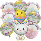 Easter Balloons Set of 9 Bunny Chick Egg Foil Party Decor Supplies