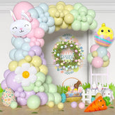 Easter Balloon Arch Kit Pastel Bunny Carrot Chick Daisy Party Decor Supplies
