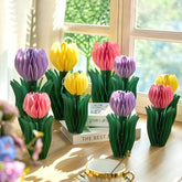 Tulip Flower Honeycomb Centerpieces Spring Table Decor for Home Garden Party Supplies