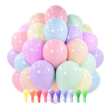 Pastel Latex Balloons Set of 100 12 Inch Rainbow Party Decor Supplies