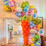 Easter Balloons Set of 10 Bunny Colorful Egg Foil Party Decor Supplies