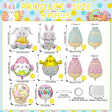 Easter Foil Balloons: Bunny, Egg, Chick Party Decor Set