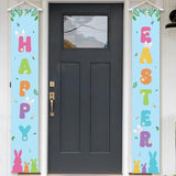Happy Easter Porch Banner Set: Large Outdoor Decor Supplies