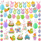 Easter Decorations Set: Bunny, Egg, Honeycomb Garland Party Supplies
