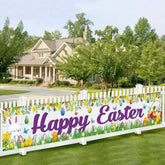 Happy Easter Banner Outdoor Party Decorations Spring Easter Day Decor Supplies
